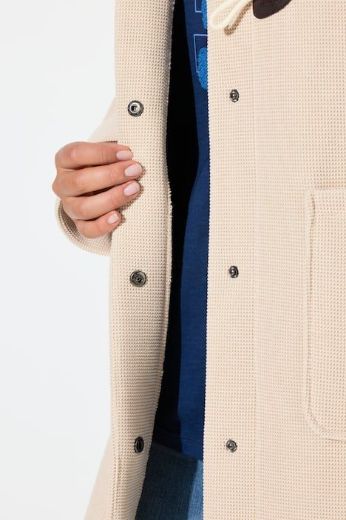 Plus size veliki brojevi Kaput na kopčanje s kapuljačom za punije