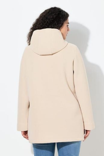 Plus size veliki brojevi Kaput na kopčanje s kapuljačom za punije