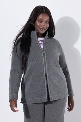 Plus size veliki brojevi Majica dugih rukava s patentnim zatvaračem za punije