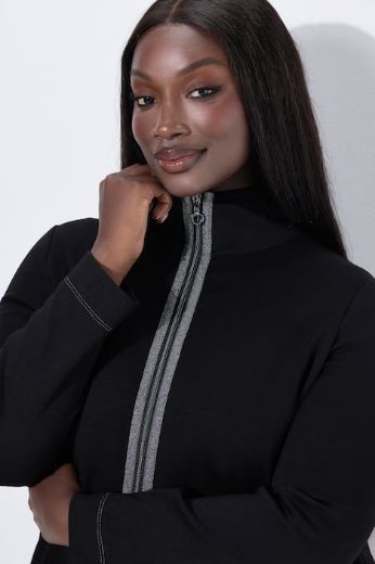 Plus size veliki brojevi Majica dugih rukava s patentnim zatvaračem za punije