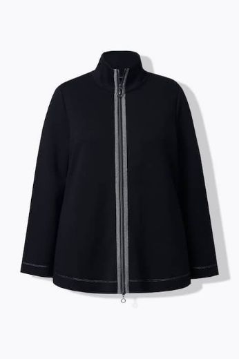 Plus size veliki brojevi Majica dugih rukava s patentnim zatvaračem za punije