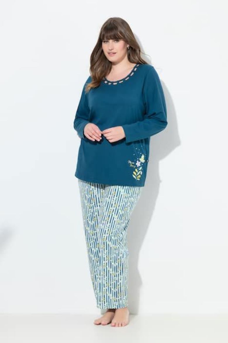 Plus size veliki brojevi Pidžama dugih rukava i dugih nogavica za punije