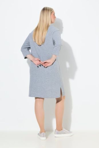 Plus size veliki brojevi Haljina midi 3/4 rukava za punije