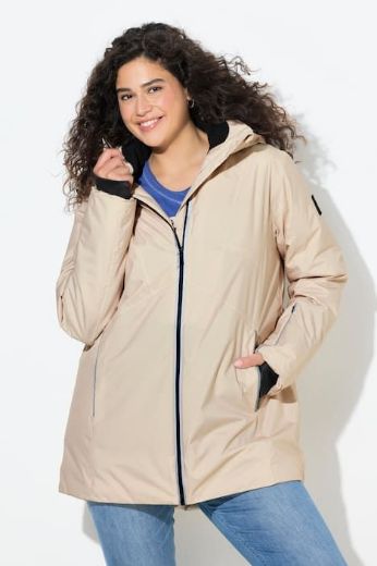 Plus size veliki brojevi Jakna vodootporna s kapuljačom za punije