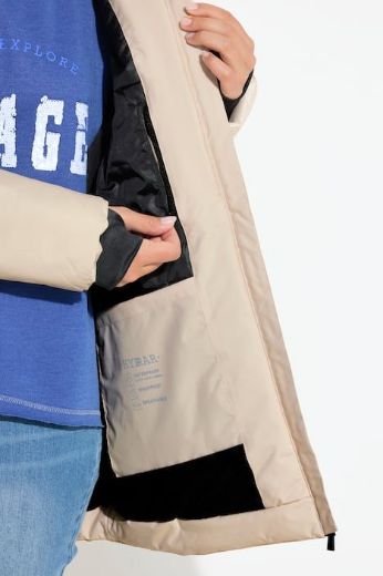 Plus size veliki brojevi Jakna vodootporna s kapuljačom za punije