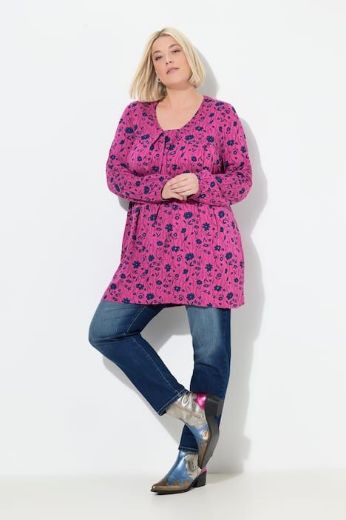 Plus size veliki brojevi Tunika dugih rukava A kroja za punije