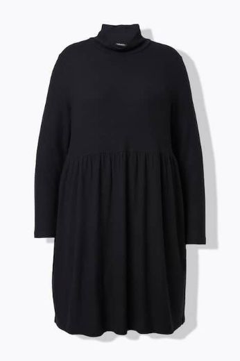 Plus size veliki brojevi Haljina dugih rukava A kroja za punije