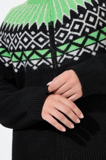 Plus size veliki brojevi Kardigan pleteni s patentnim zatvaračem za punije