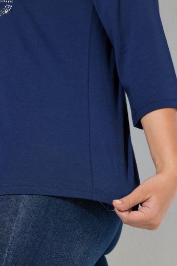 Plus size veliki brojevi Majica 3/4 rukava V ovratnika za punije