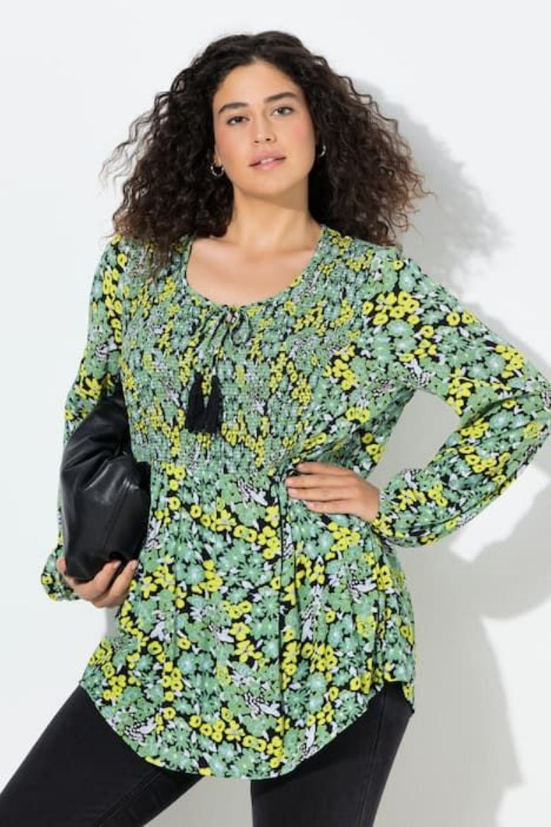 Plus size veliki brojevi Bluza dugih rukava A kroja za punije