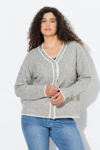 Plus size veliki brojevi Kardigan na kopčanje za punije