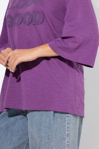 Plus size veliki brojevi Majica 3/4 rukava A kroja za punije