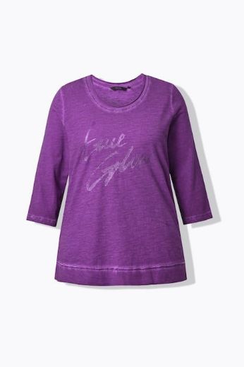 Plus size veliki brojevi Majica 3/4 rukava okruglog ovratnika za punije