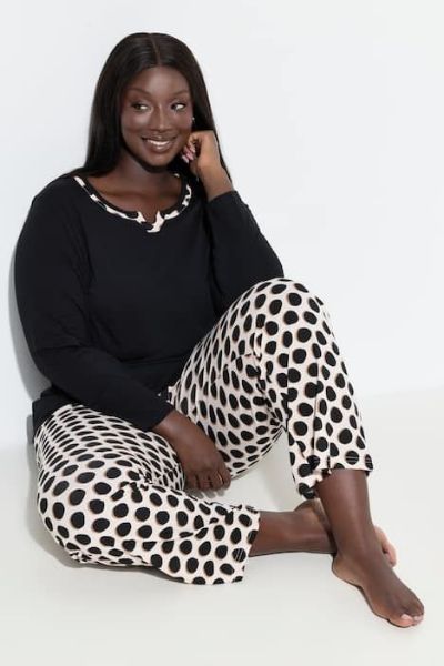 Veliki brojevi Pidžma dugih rukava i dugih nogavica moda za punije