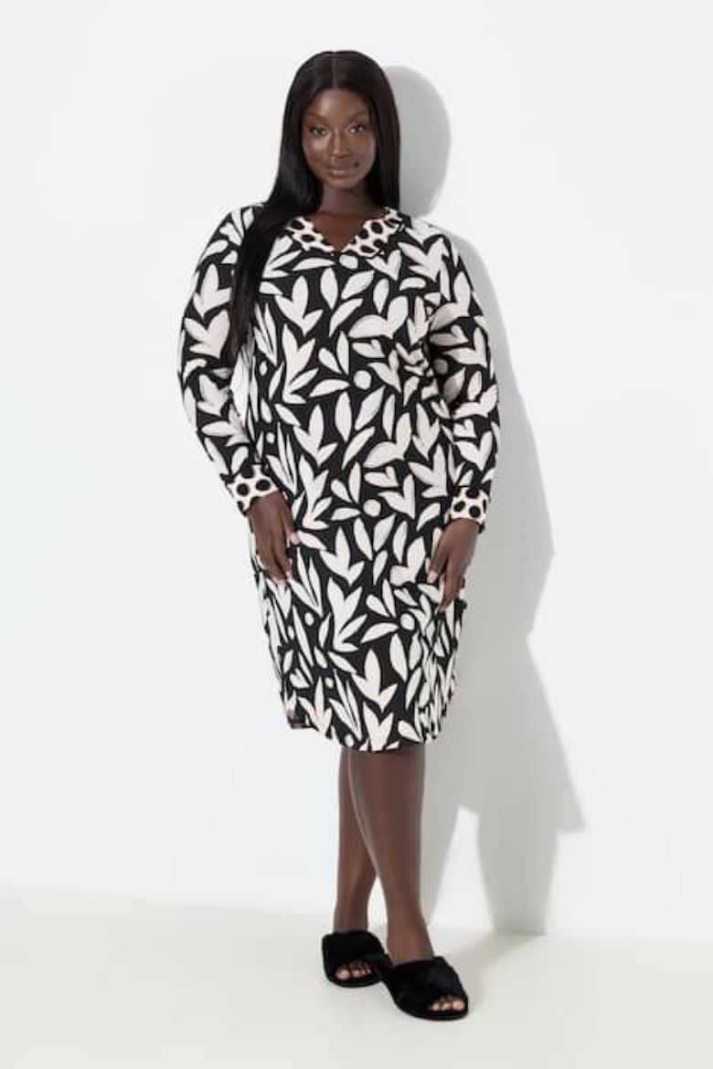 Plus size veliki brojevi Spavaćica dugih rukava za punije