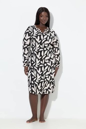 Plus size veliki brojevi Spavaćica dugih rukava za punije