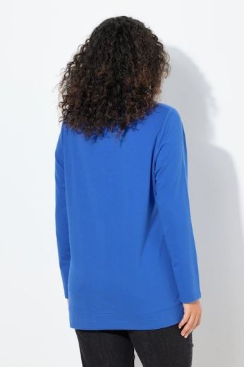 Plus size veliki brojevi Majica dugih rukava povišenog ovratnika za punije