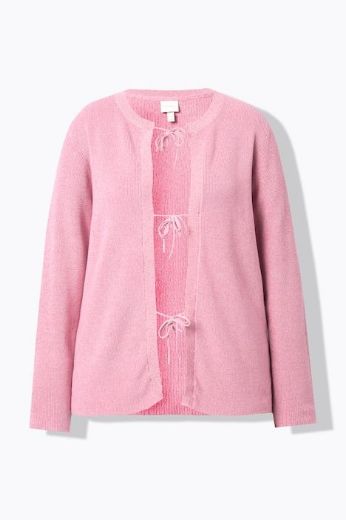 Plus size veliki brojevi Kardigan s ukrasnim kopčanjem na vezice za punije