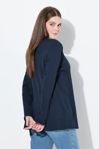 Plus size veliki brojevi Majica dugih rukava V ovratnika za punije