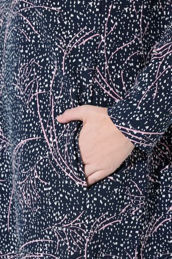 Plus size veliki brojevi Haljina midi dugih rukava za punije