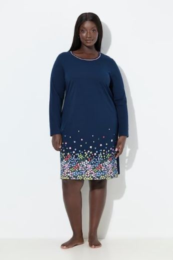 Plus size veliki brojevi Spavaćica dugih rukava 2 komada za punije