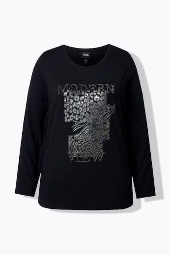 Plus size veliki brojevi Majica dugih rukava okruglog ovratnika za punije