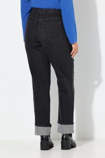 Plus size veliki brojevi Traperice širokih ravnih nogavica za punije