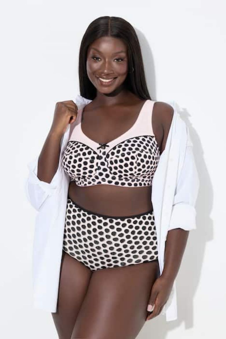 Plus size veliki brojevi Grudnjak bez žice širokih naramenica za punije