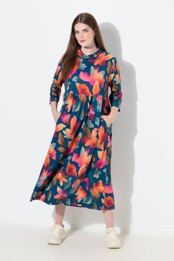 Plus size veliki brojevi Haljina maxi 3/4 rukava za punije