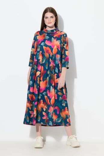 Plus size veliki brojevi Haljina maxi 3/4 rukava za punije