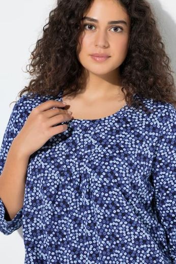 Plus size veliki brojevi Majica 3/4 rukava A kroja za punije