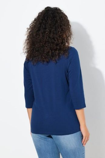 Plus size veliki brojevi Majica 3/4 rukava V ovratnika za punije