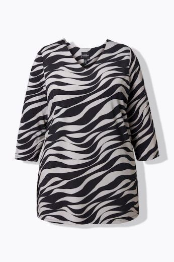 Plus size veliki brojevi Majica 3/4 rukava A kroja za punije