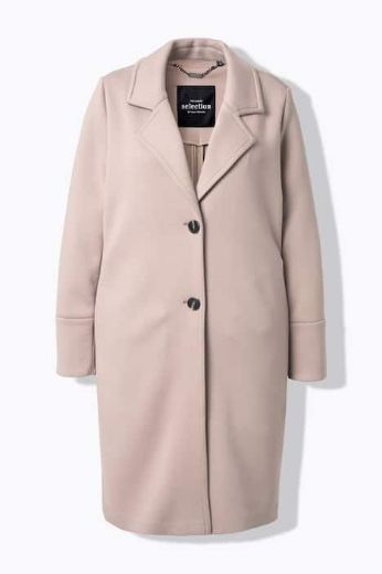 Plus size veliki brojevi Kaput na kopčanje dužeg kroja za punije