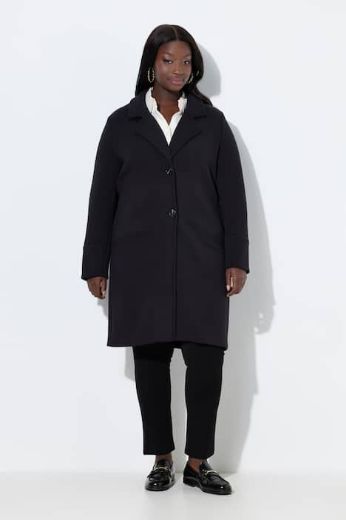 Plus size veliki brojevi Kaput na kopčanje dužeg kroja za punije