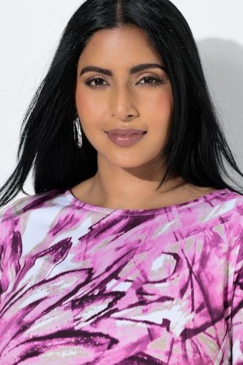 Plus size veliki brojevi Majica 3/4 rukava A kroja za punije