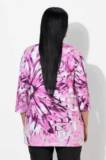 Plus size veliki brojevi Majica 3/4 rukava A kroja za punije