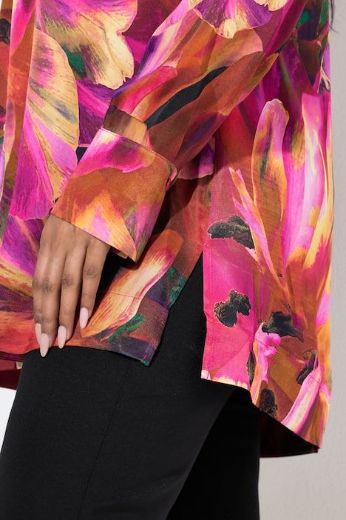 Plus size veliki brojevi Bluza dugih rukava V ovratnika za punije