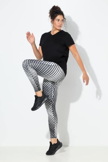 Plus size veliki brojevi Tajice sportske visokog struka za punije