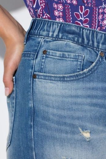 Plus size veliki brojevi Traperice širih nogavica za punije