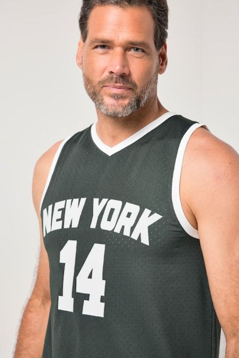 Plus size veliki brojevi Majica bez rukava za sport s natpisom za punije