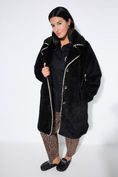 Veliki brojevi Kaput od flisa A kroja moda za punije