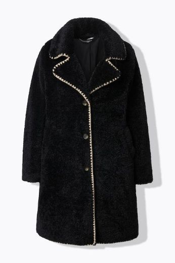 Plus size veliki brojevi Kaput od flisa A kroja za punije