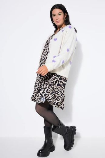 Plus size veliki brojevi Kardigan na kopčanje za punije