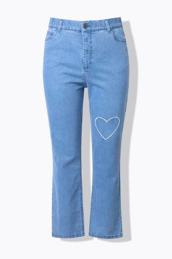 Plus size veliki brojevi Traperice širokih nogavica za punije