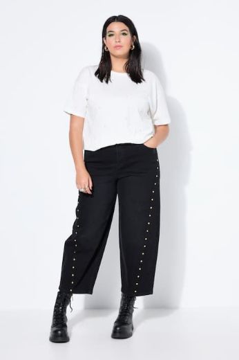 Plus size veliki brojevi Traperice širokih balon nogavica za punije