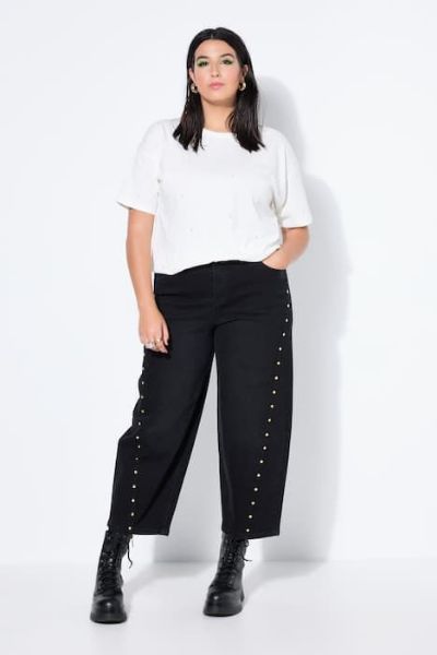 Veliki brojevi Traperice širokih balon nogavica moda za punije