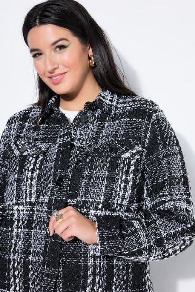 Veliki brojevi Jakna lagana na kopčanje kraćeg kroja moda za punije