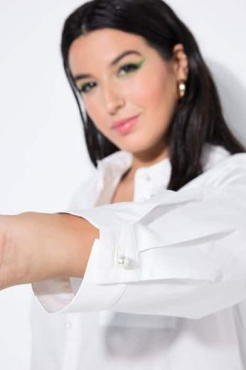 Plus size veliki brojevi Košulja dugih ruava dužeg kroja za punije