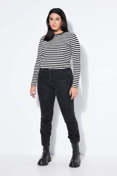 Veliki brojevi Traperice širokih nogavica moda za punije